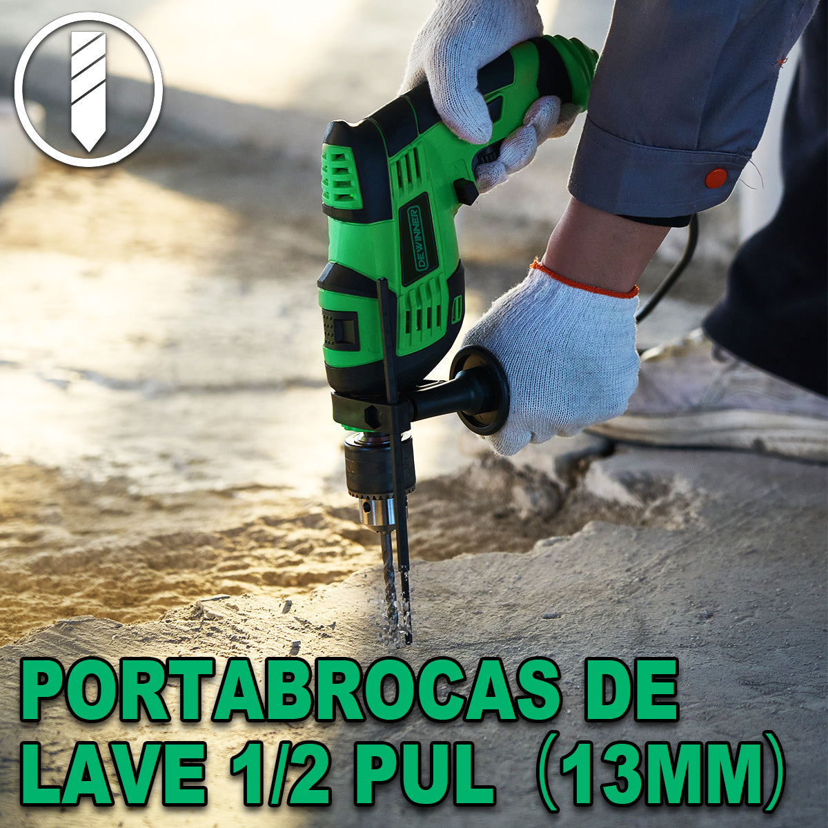Taladro Rotomartillo 710w 1/2 Pulgadas Con 32 Accesorios Dewinner