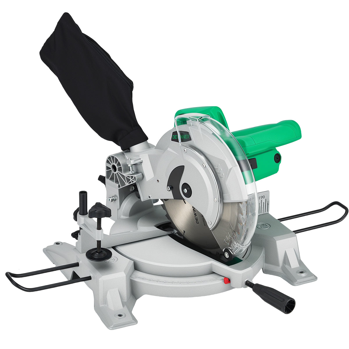 Sierra ingletadora compuesta eléctrica de un solo bisel DEWINNER