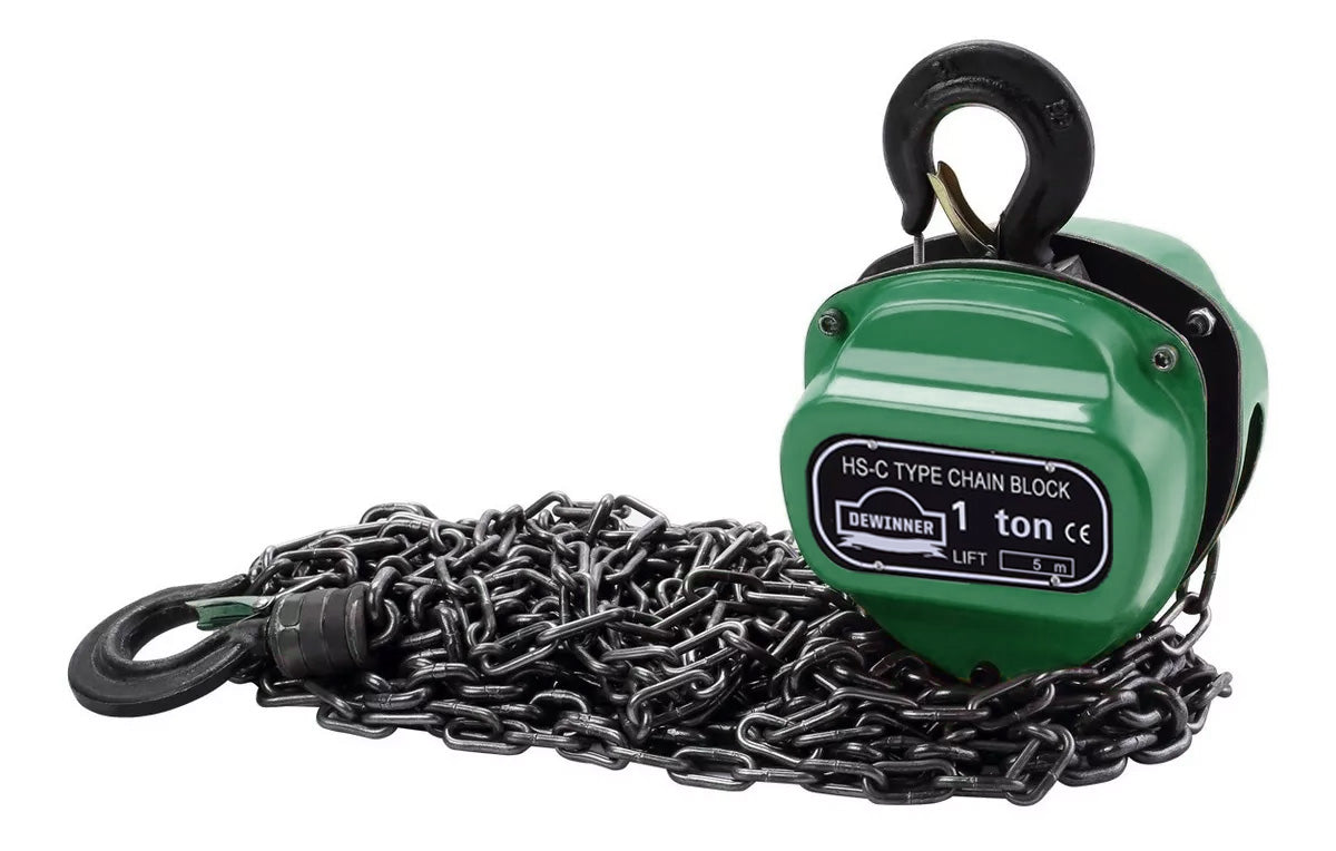 Polipasto De Cadena Triangular 1 Tonelada 5 Metros DEWINNER