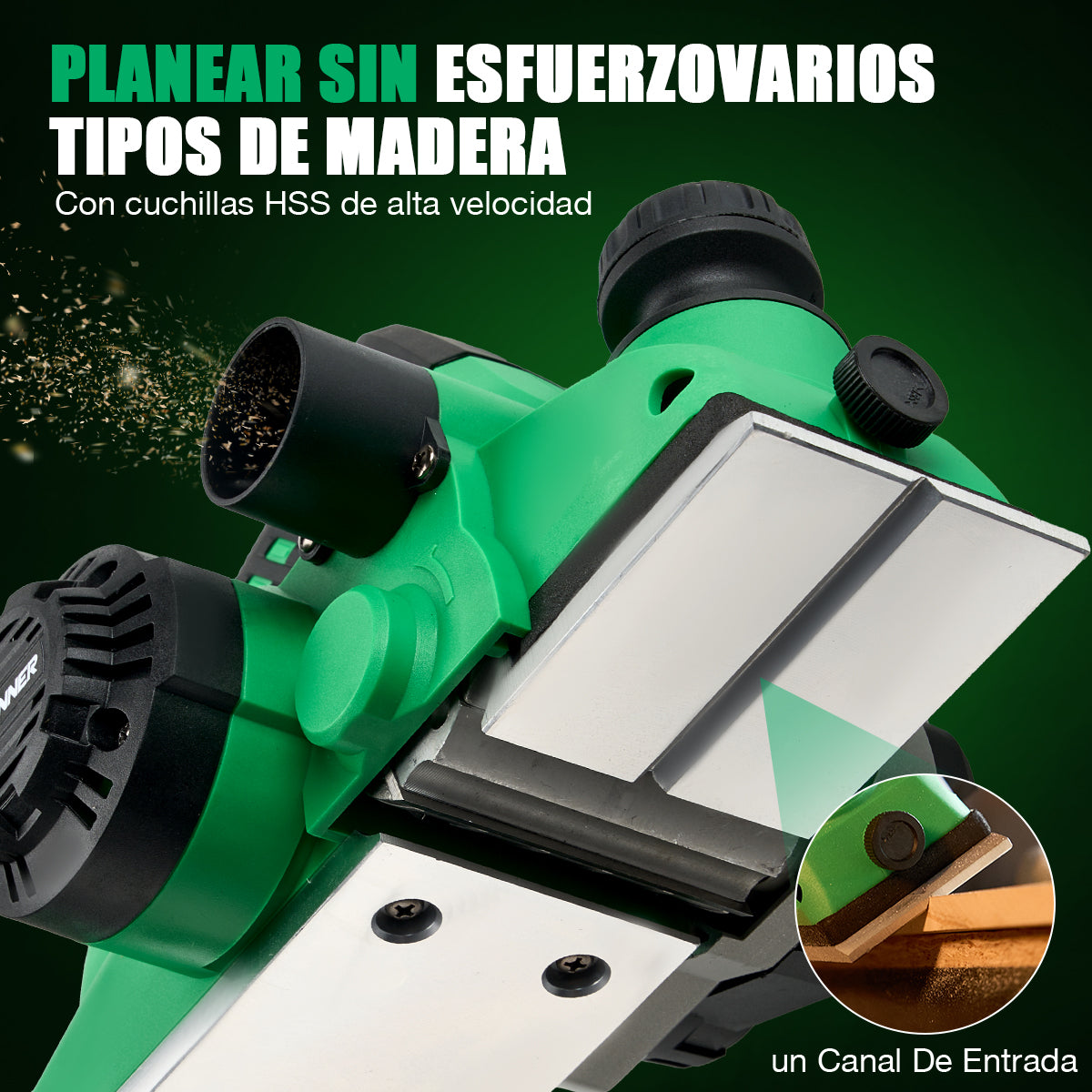 DEWINNER Cepilladora Eléctrica 17000rpm 220v