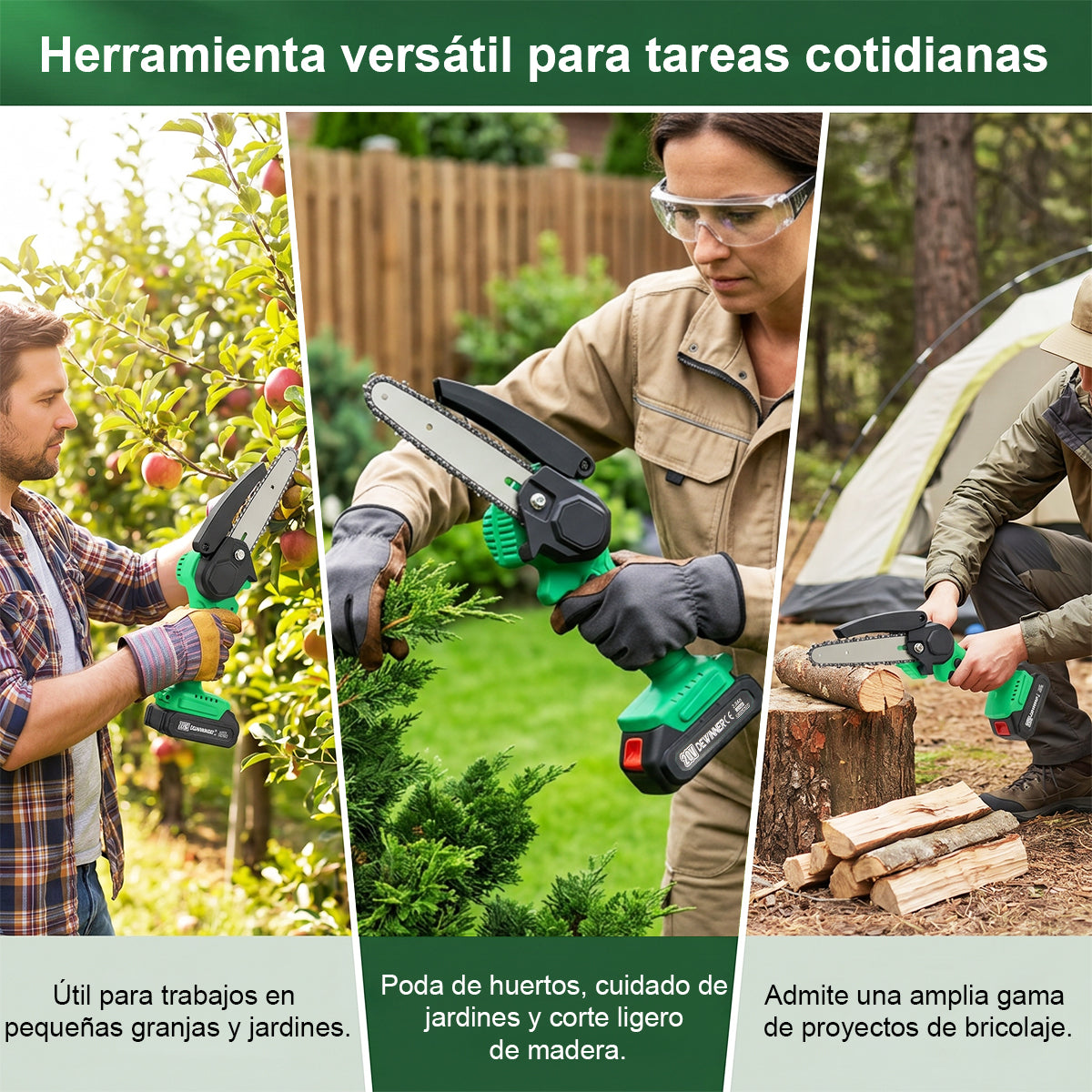 Mini Motosierra Inalámbrica 500w 2000rpm 2 En 1 ( 4 Pulgadas, 6 pulgadas ) Dewinner