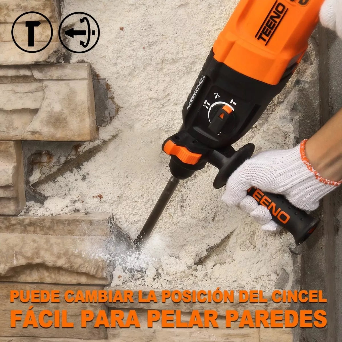 Martillo Perforador Sds Teeno Rh910 De 800 W