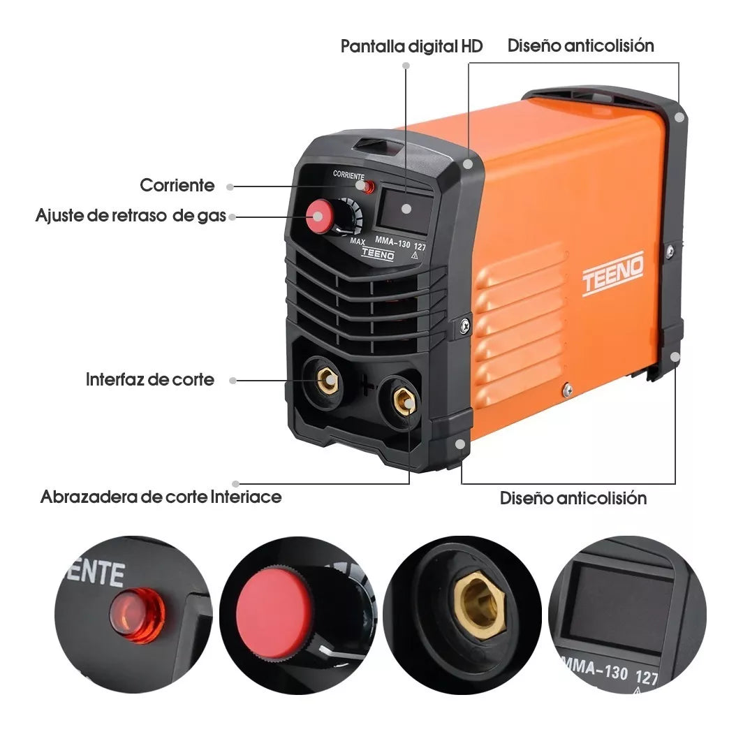 Máquina Soldadora Mma-130 Teeno De 127 Amp 110v