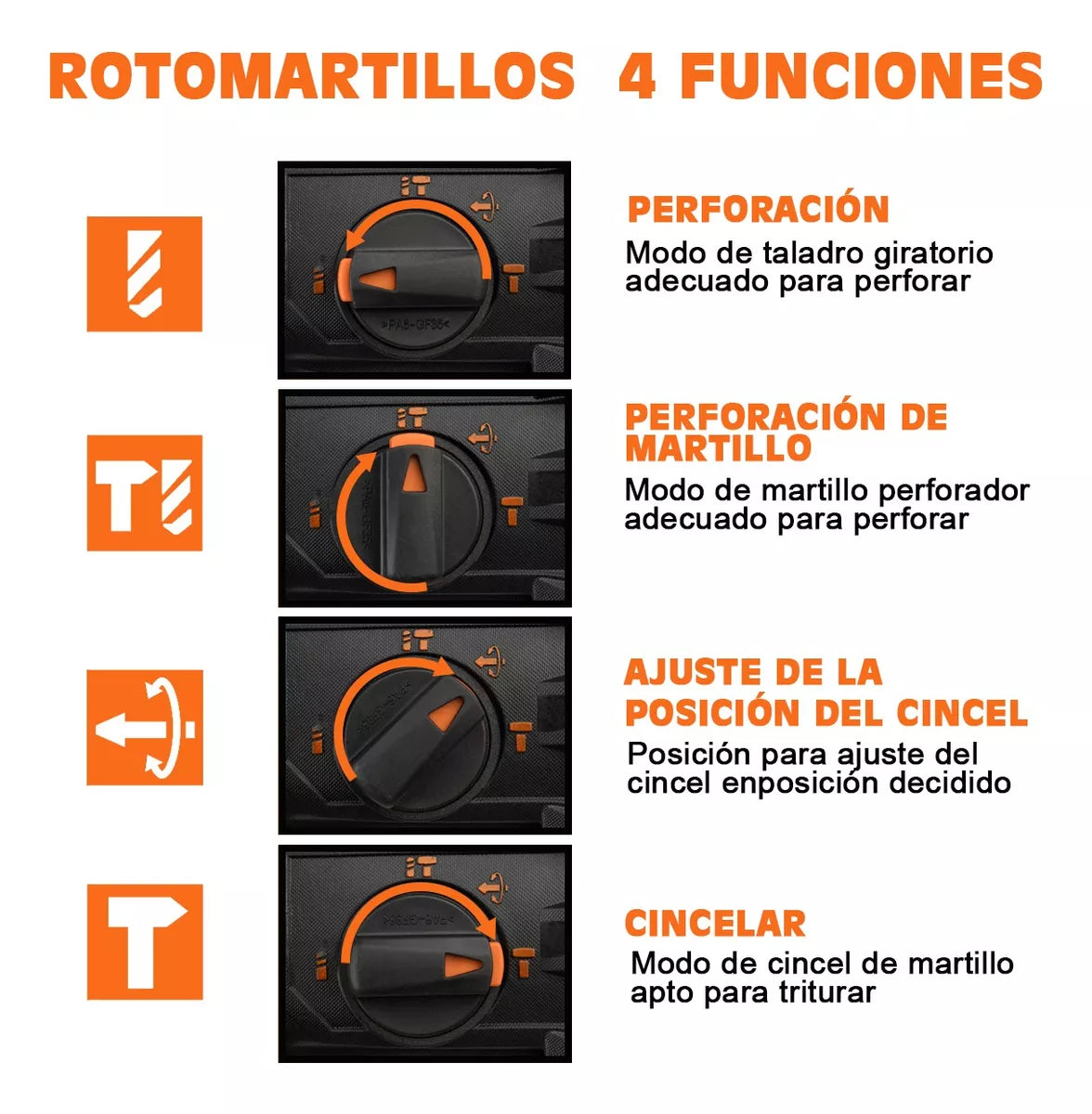 Rotomartillo Perforador Cincelador Sds 800w Teeno 2632