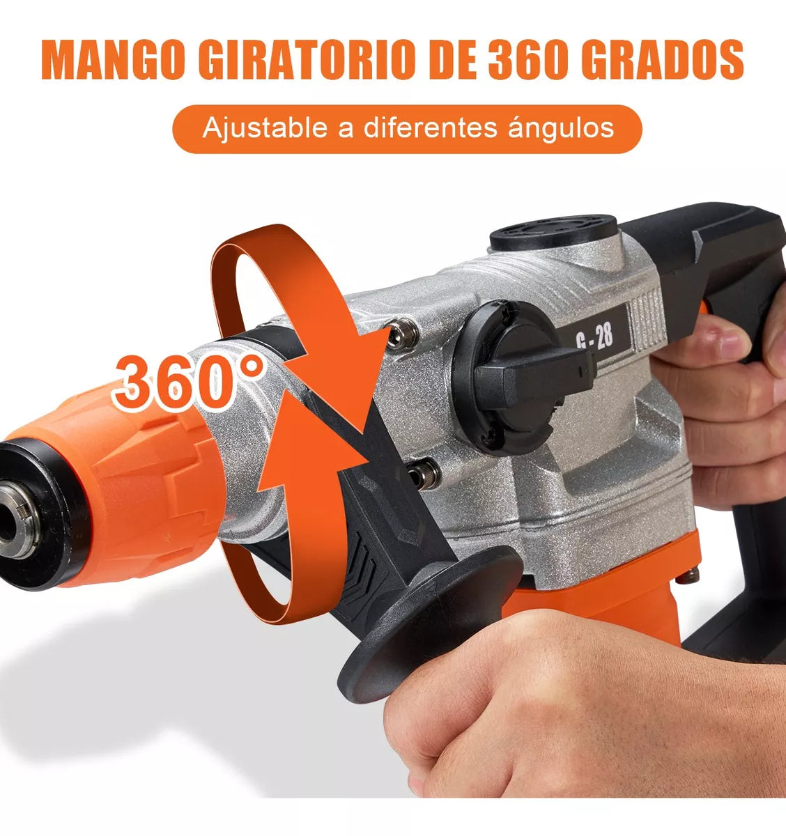 Rotomartillo Cincelador Industrial Sds Teeno G28 1600w