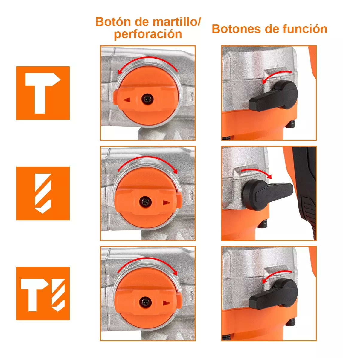 Rotomartillo Cincelador Perforador Sds Teeno 26fa 1600w