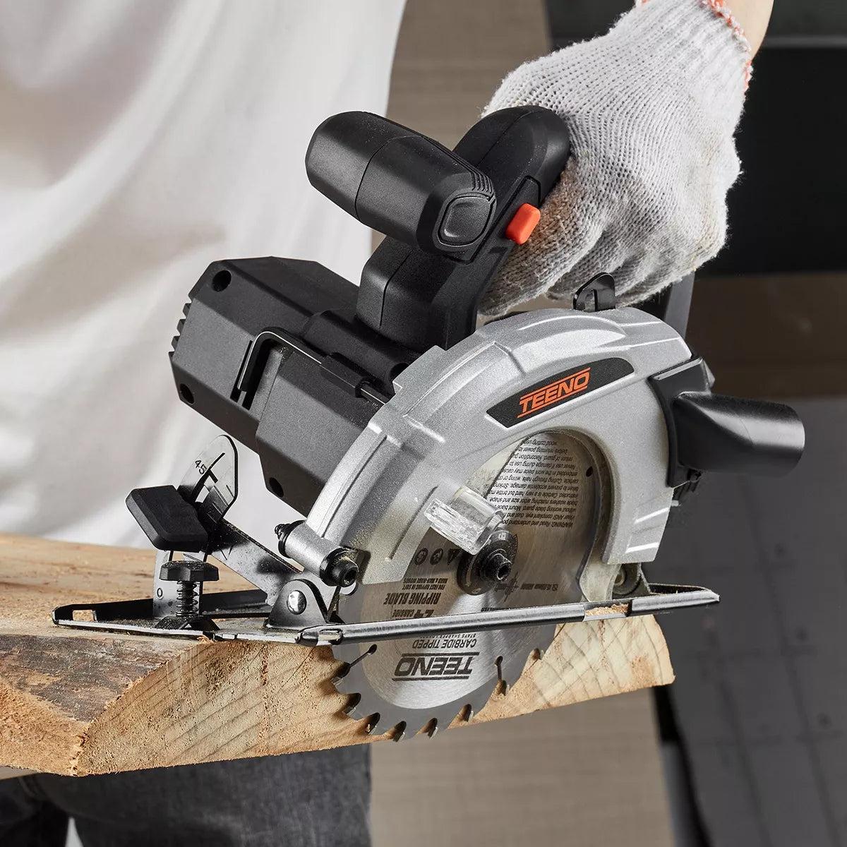 Sierra Circular Inalámbrica 20v Teeno Z334 4ah Disco 6-1/2