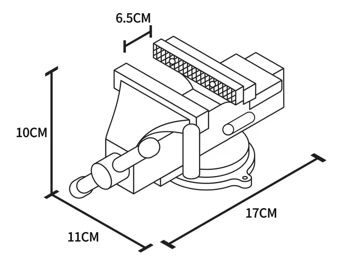 Tornillo De Banco Ligero 3.5' Teeno Ajuste Rápido