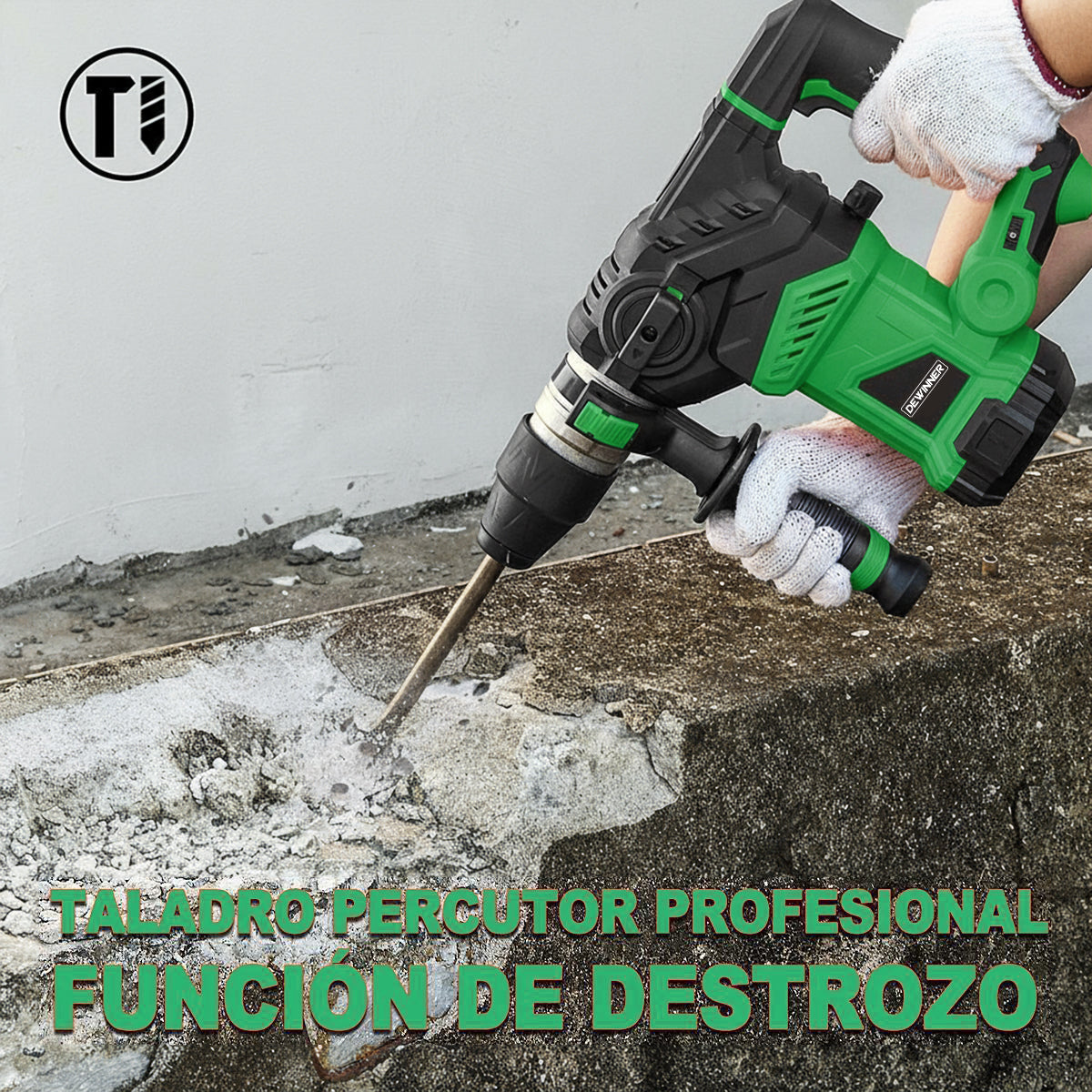 Rotomartillo Industrial 32g DEWINNER Sds Con1600w De Potencia