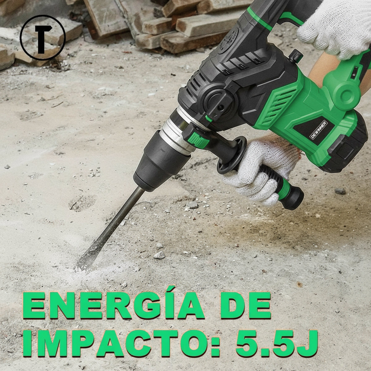 Rotomartillo Industrial 32g DEWINNER Sds Con1600w De Potencia