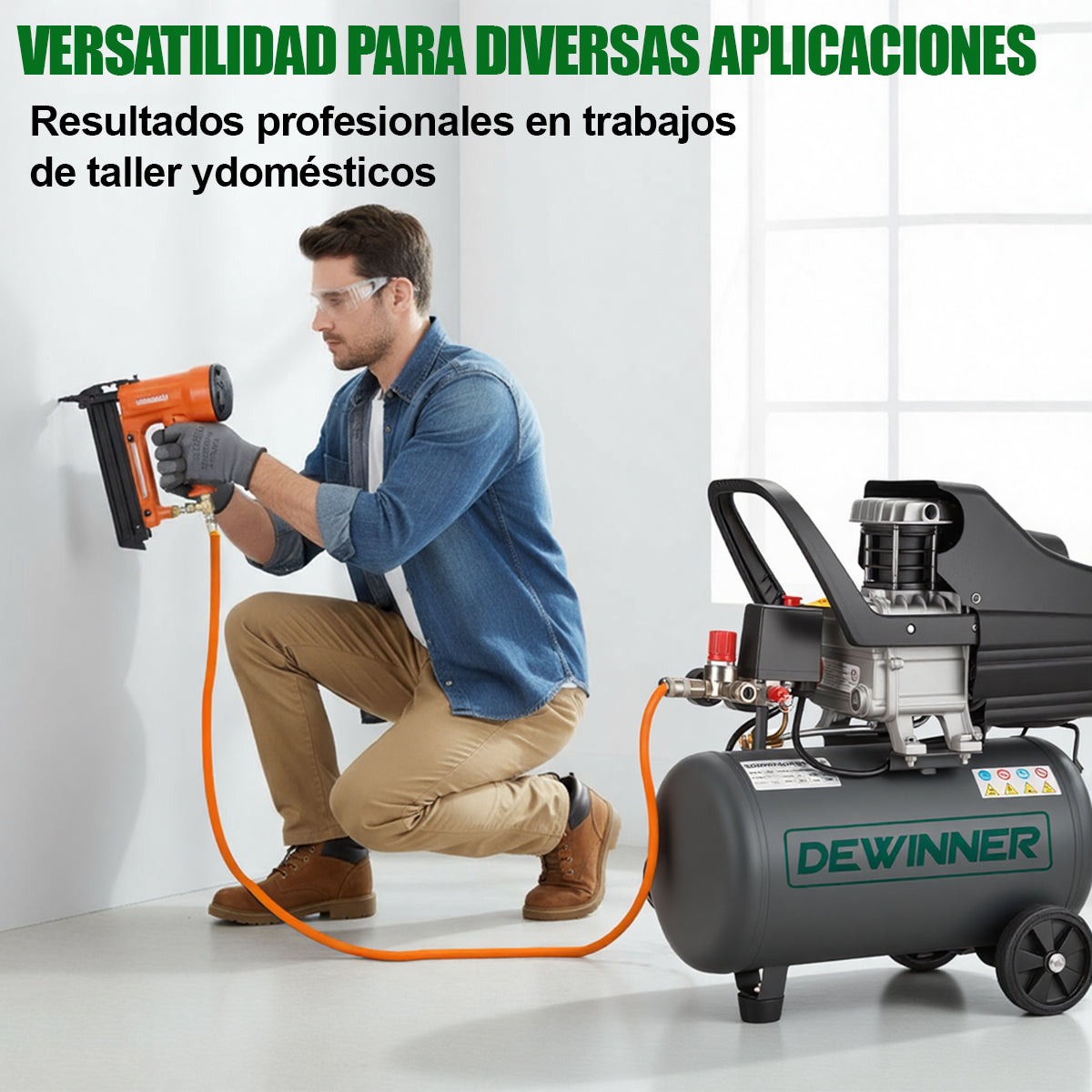 Compresor De Aire 25L 2.5HP Dewinner