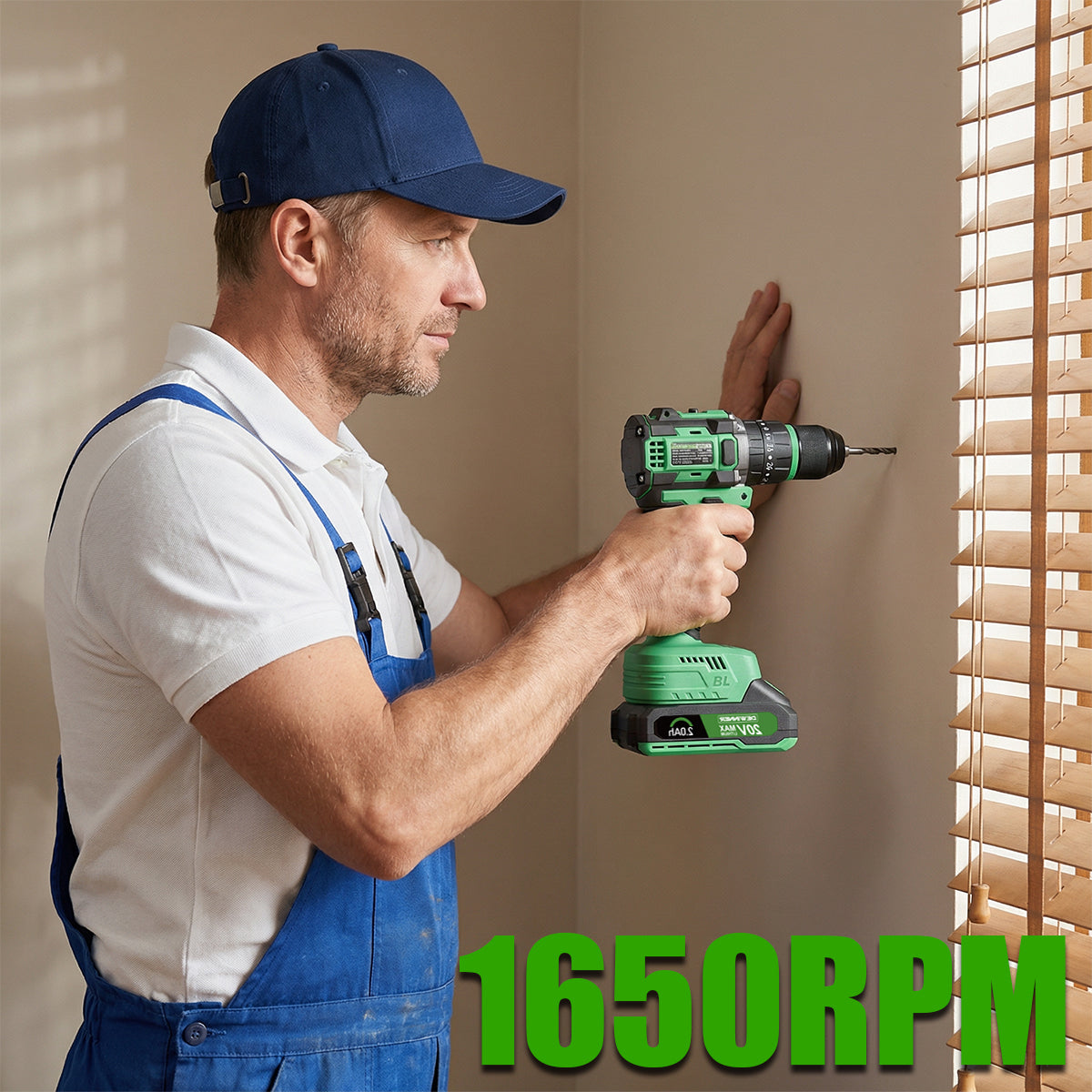 Taladro eléctrico inalámbrico sin escobillas DEWINNER de 20 V