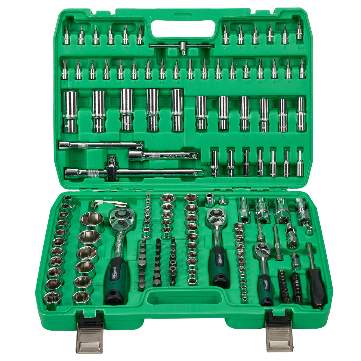 Juego De Dados 172 Piezas DWEINNER Llaves Autocle Con Estuche