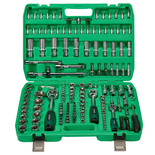 Juego De Dados 172 Piezas DWEINNER Llaves Autocle Con Estuche