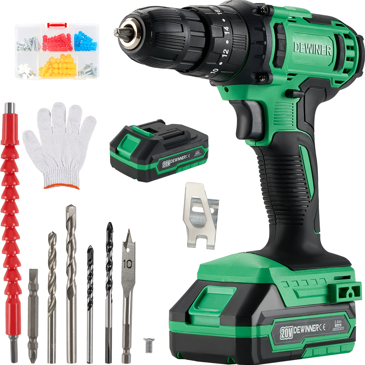 Taladro Rotomartillo DEWINNER 714 Con Estuche Y Batería 2ah