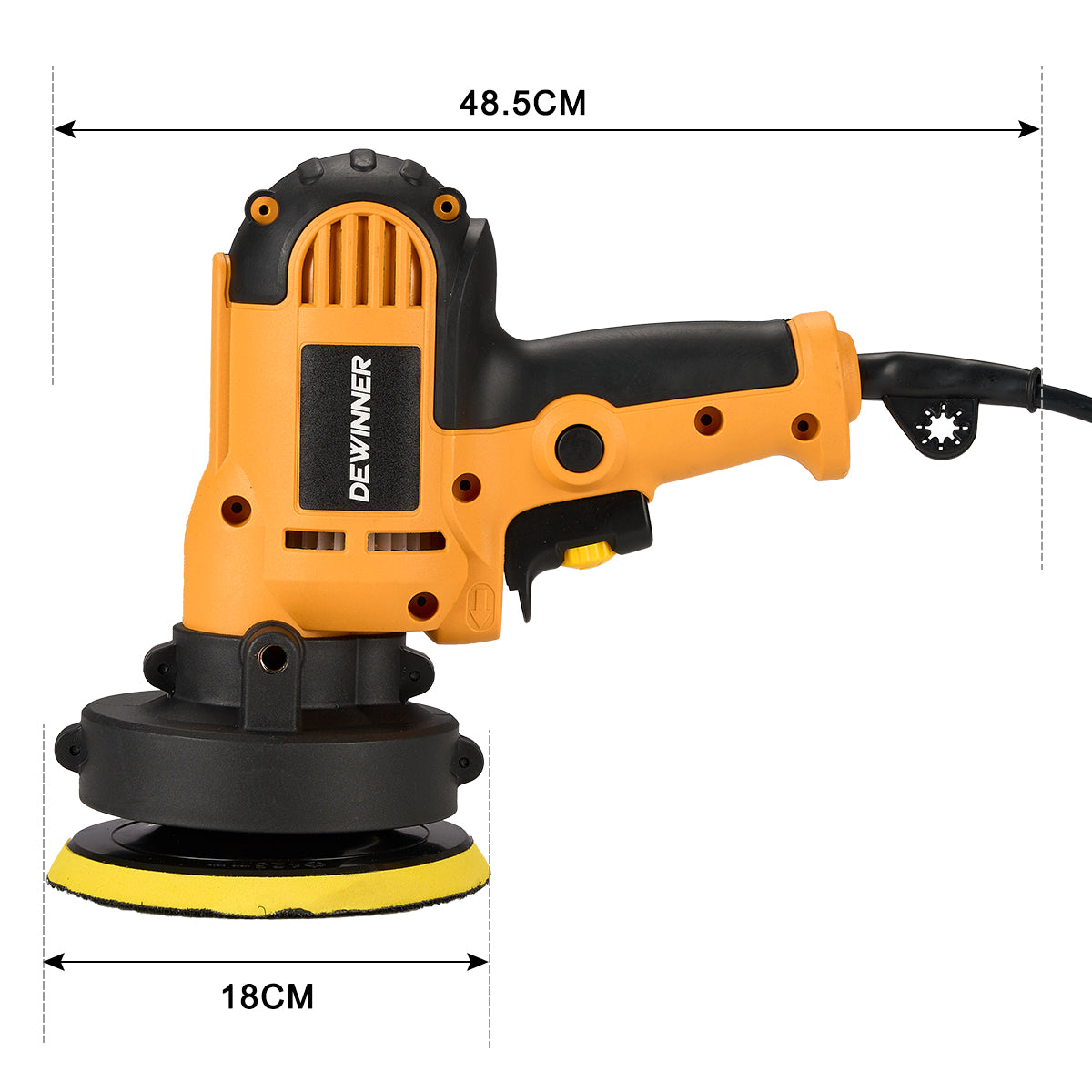 Pulidora eléctrica para coches DEWINNER DW-6401 de 700 W