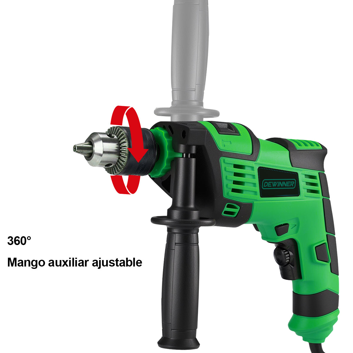 Taladro Rotomartillo 710w 1/2 Pulgadas Con 32 Accesorios Dewinner