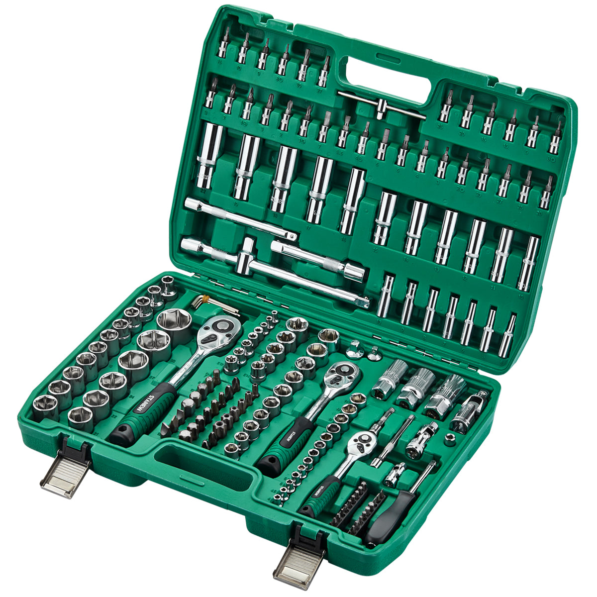 Juego De Dados 172 Piezas Stanew Llaves Autocle Con Estuche