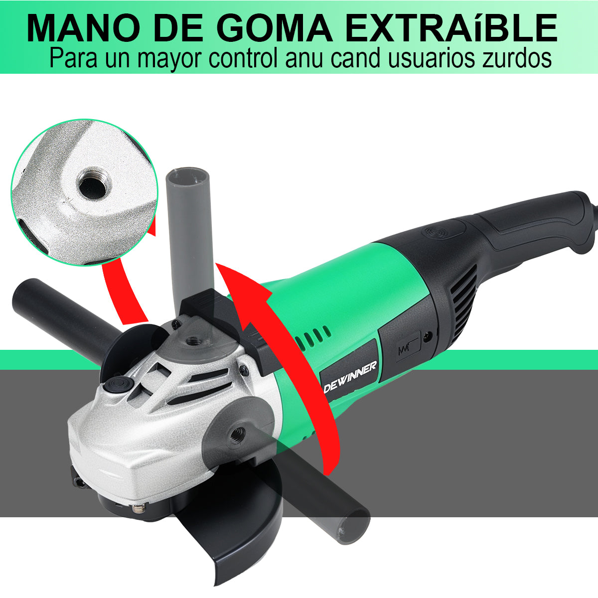 amoladora angular de 7 pulgadas y 2200 W