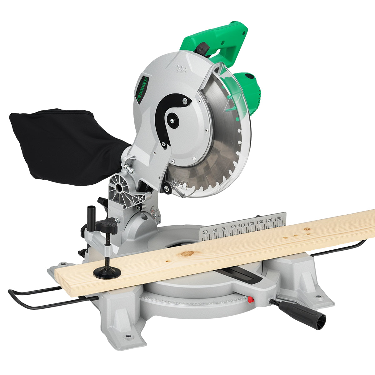 Sierra ingletadora compuesta eléctrica de un solo bisel  DEWINNER