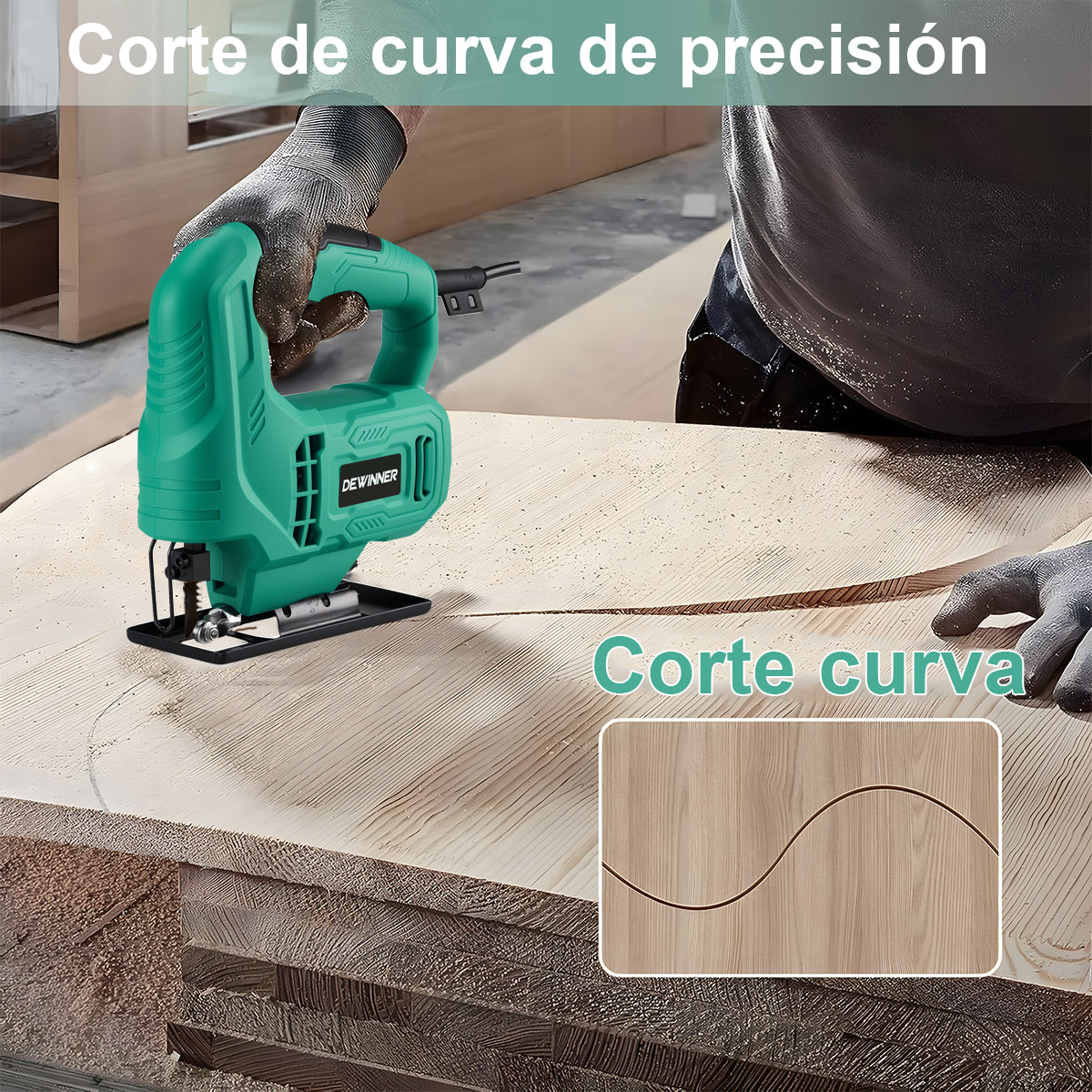 Sierra Caladora Eléctrica Profesional 750w Dewinner