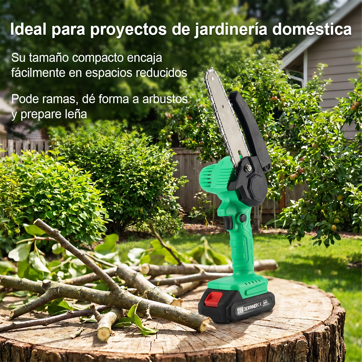 Mini Motosierra Inalámbrica 500w 2000rpm 2 En 1 ( 4 Pulgadas, 6 pulgadas ) Dewinner