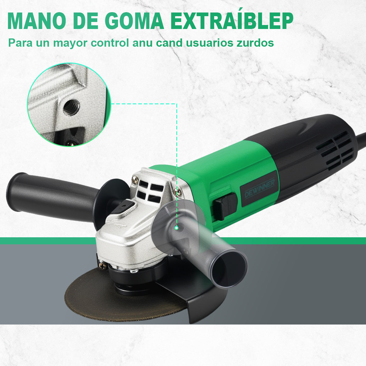 Esmeriladora Profesional 4-1/2 Pulgdas 800w Dewinner