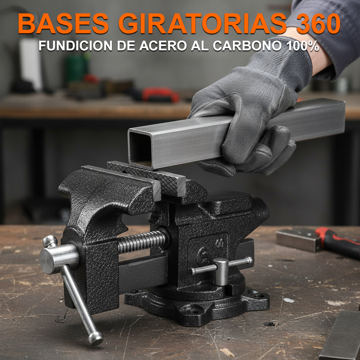 Tornillo de banco de hierro fundido DEWINNER de 6 pulgadas