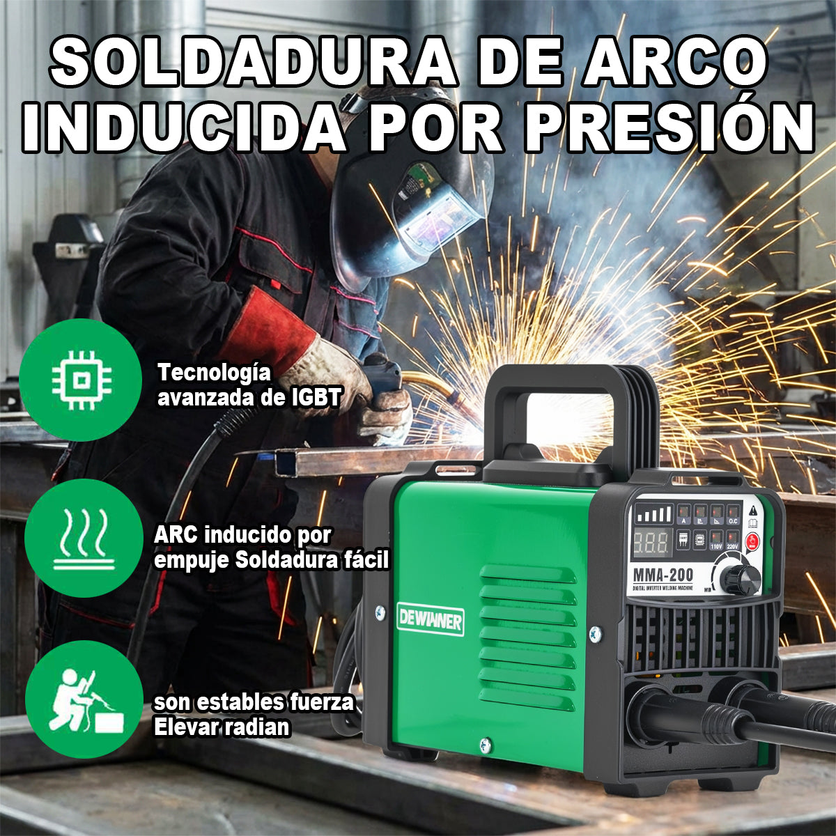 Máquina de soldar MMA-200  Dewinner
