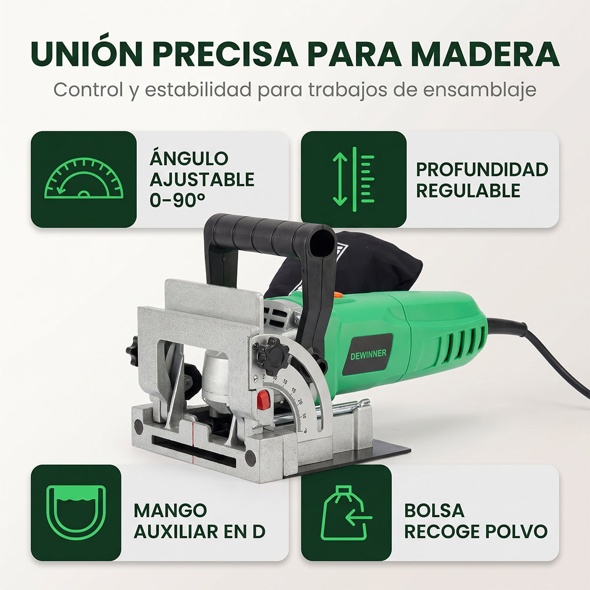 Máquina espigadora DEWINNER de 900 W