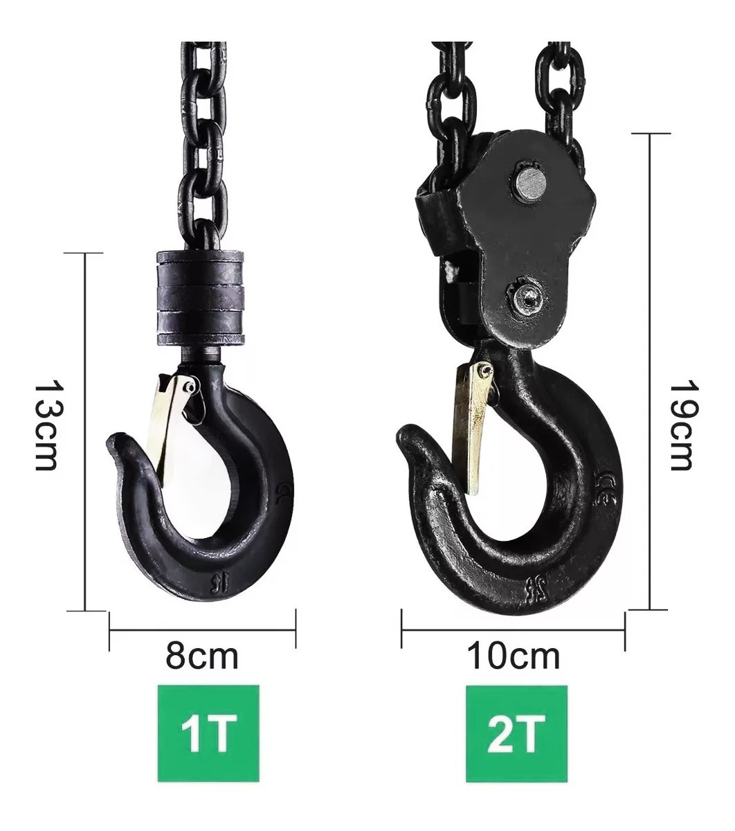 Polipasto De Cadena Triangular2 Tonelada 6 Metros DEWINNER