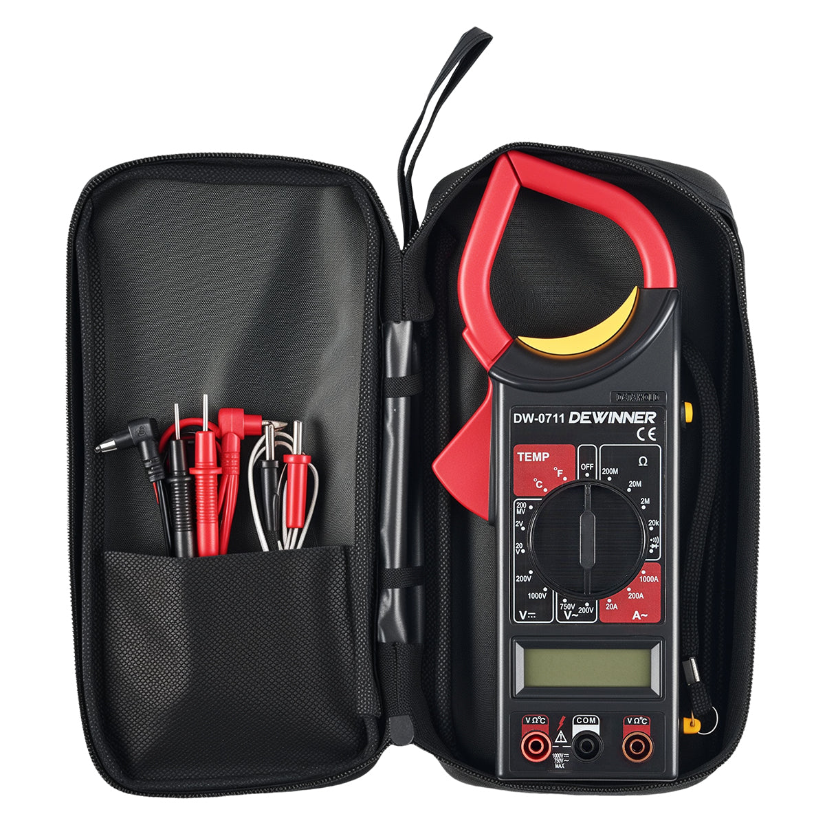 Multimetro digital de gancho con estuche  DEWINNER