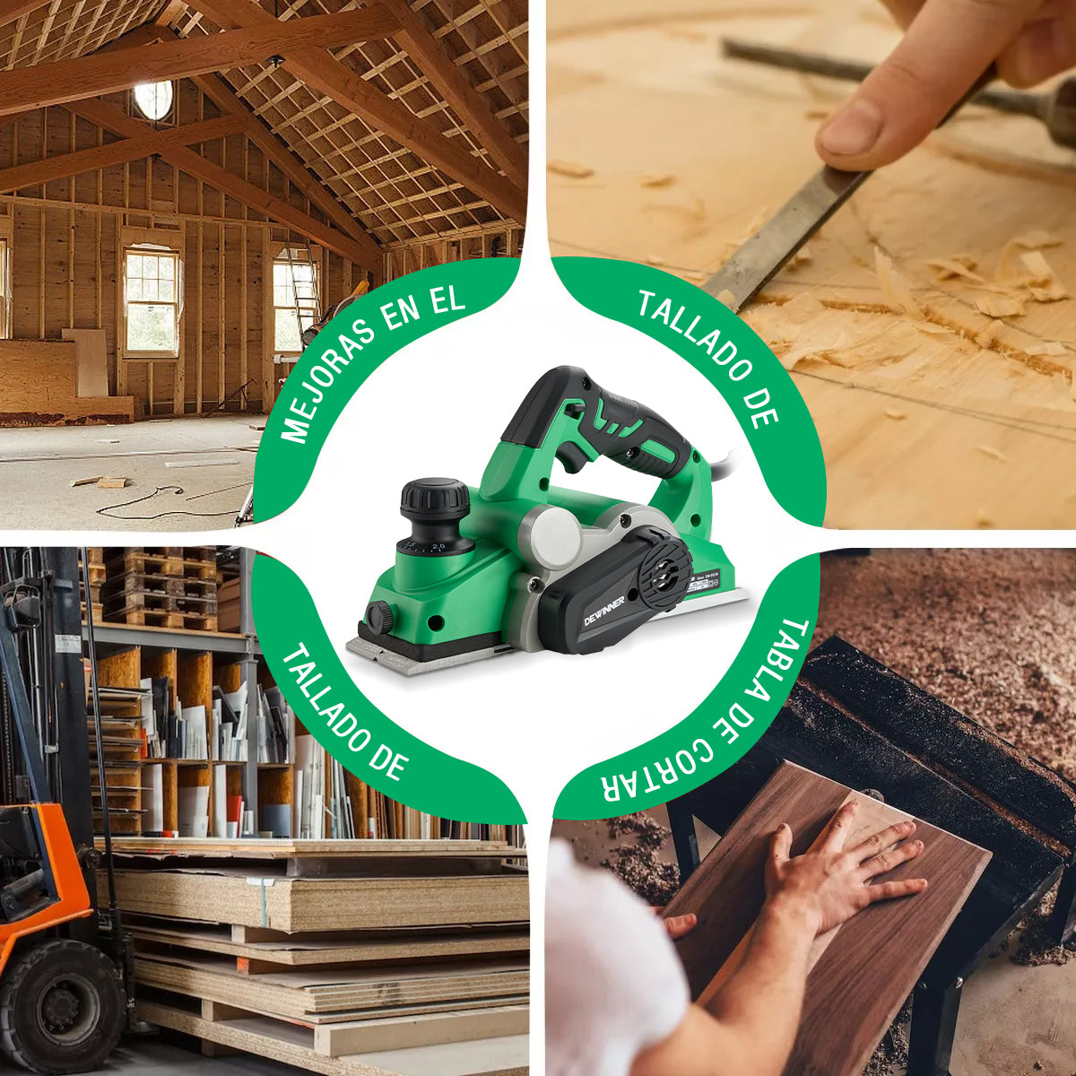 DEWINNER Cepilladora Eléctrica  17000rpm 220v