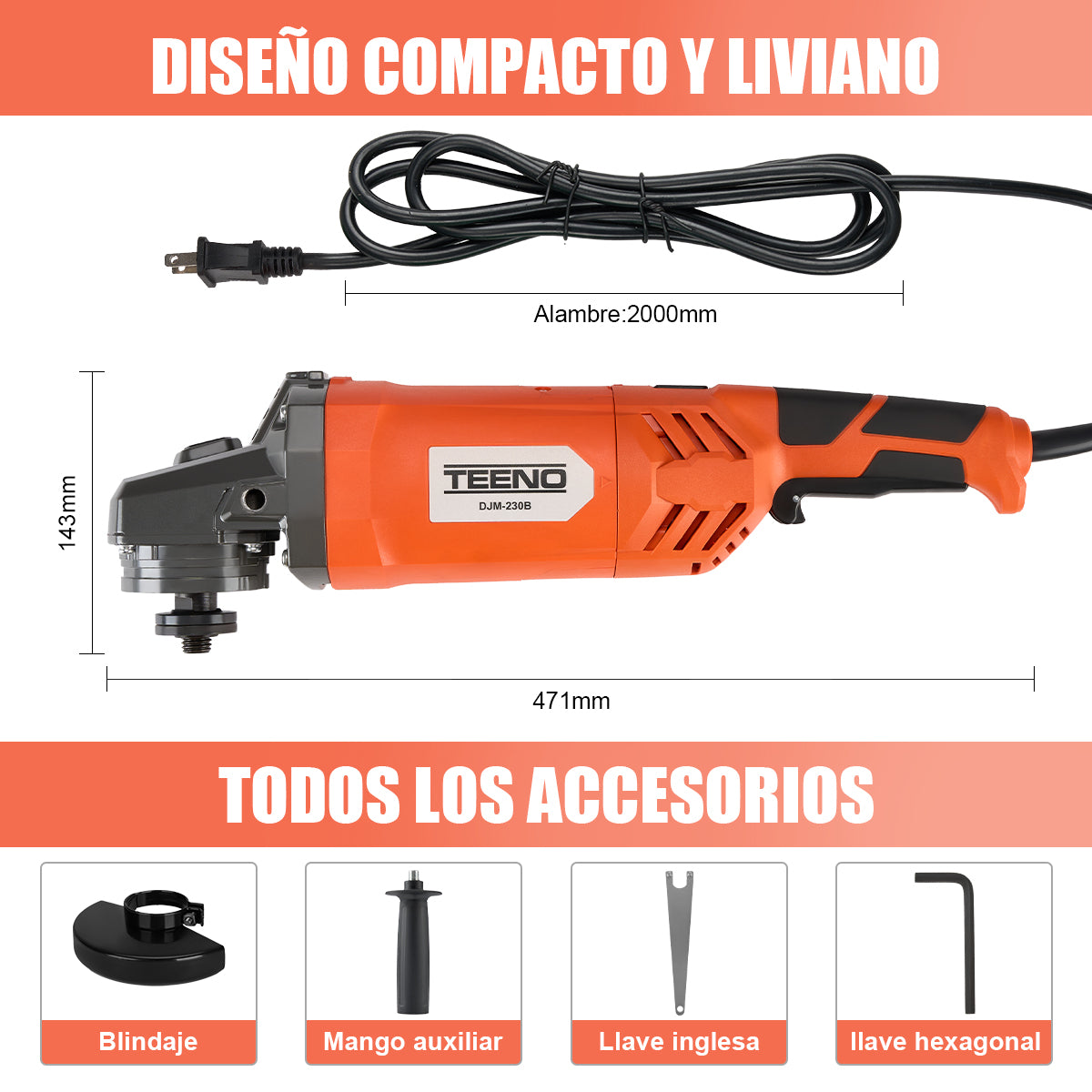 Amoladora angular TEENO