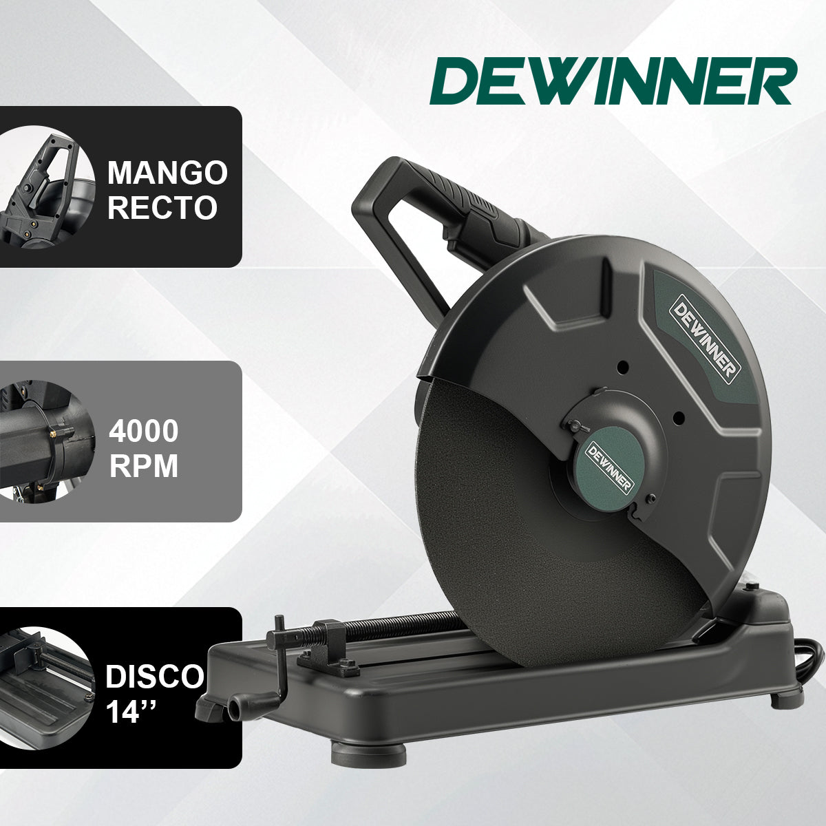 MAQUINA CORTADORA DE METALE 2100w  DEWINNER