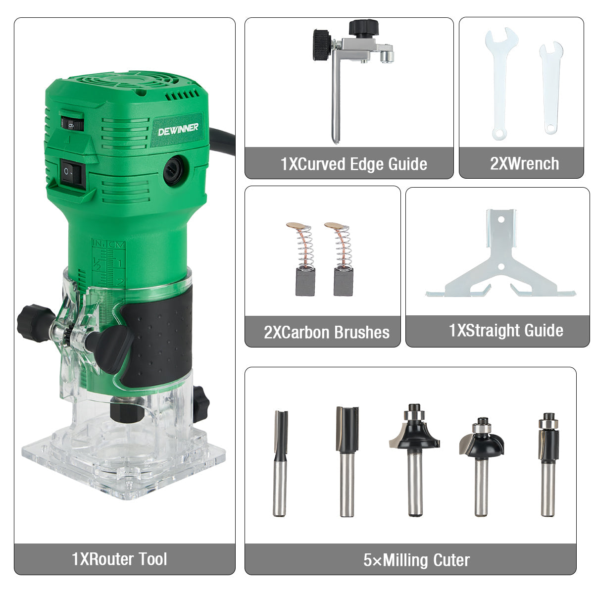 Router DEWINNER 1026 650w 6 Velocidades