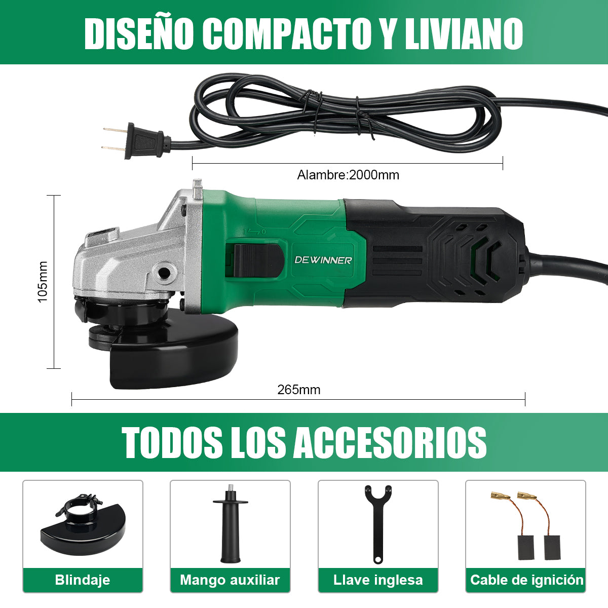 DEWINNER   DW-35 Amoladora angular