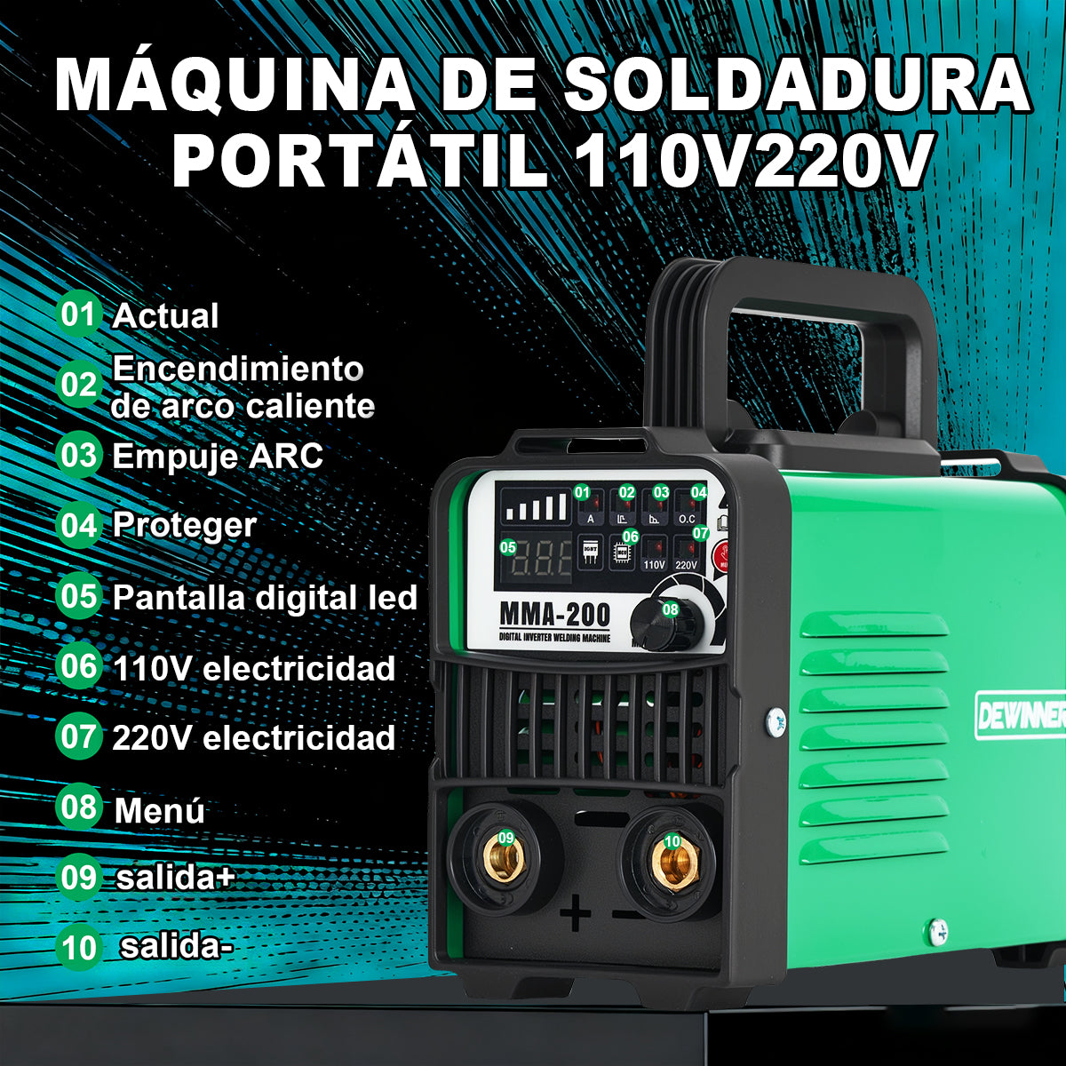 Máquina de soldar MMA-200  Dewinner