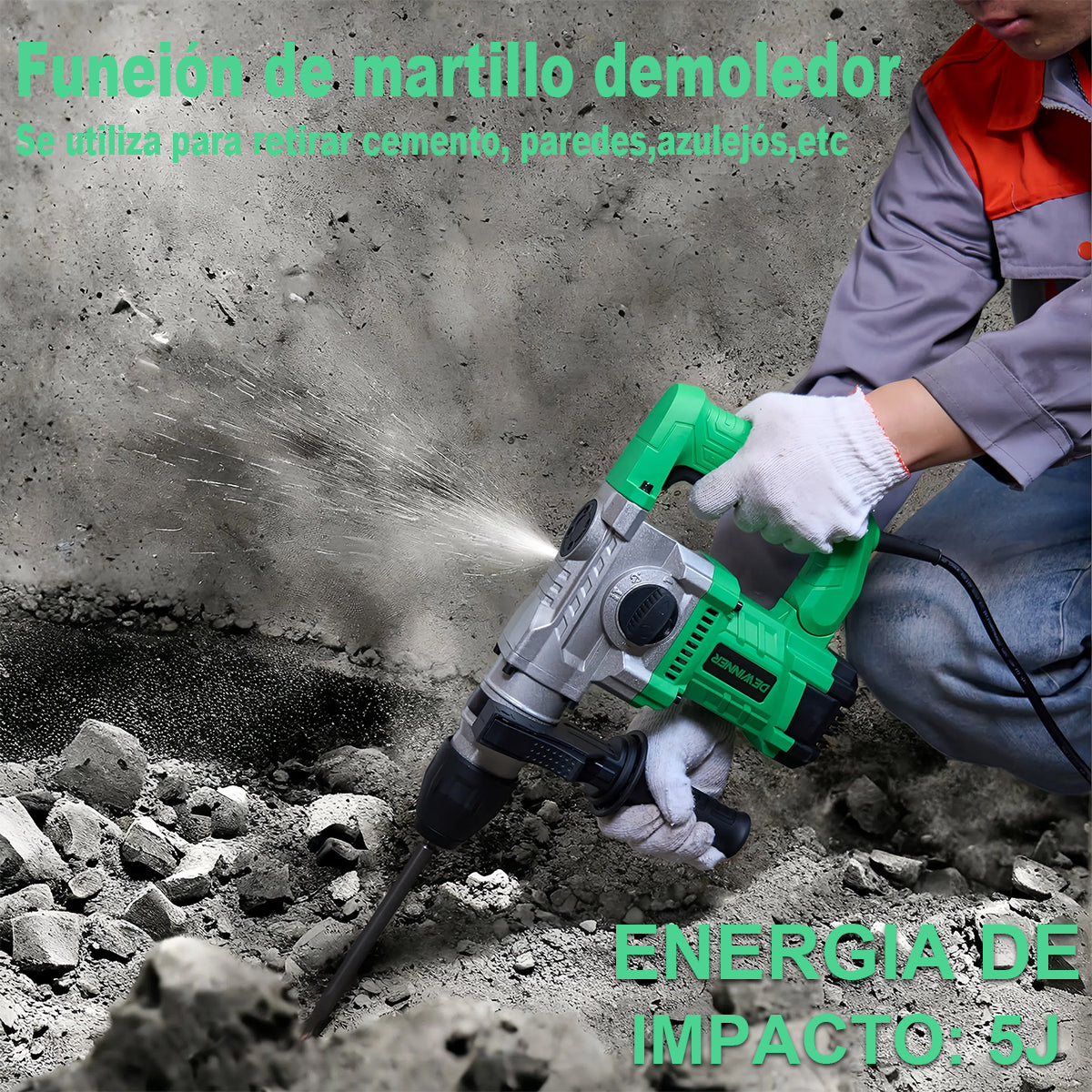 Rotomartillo Perforator Cincelator Sds DEWINNER  1600w