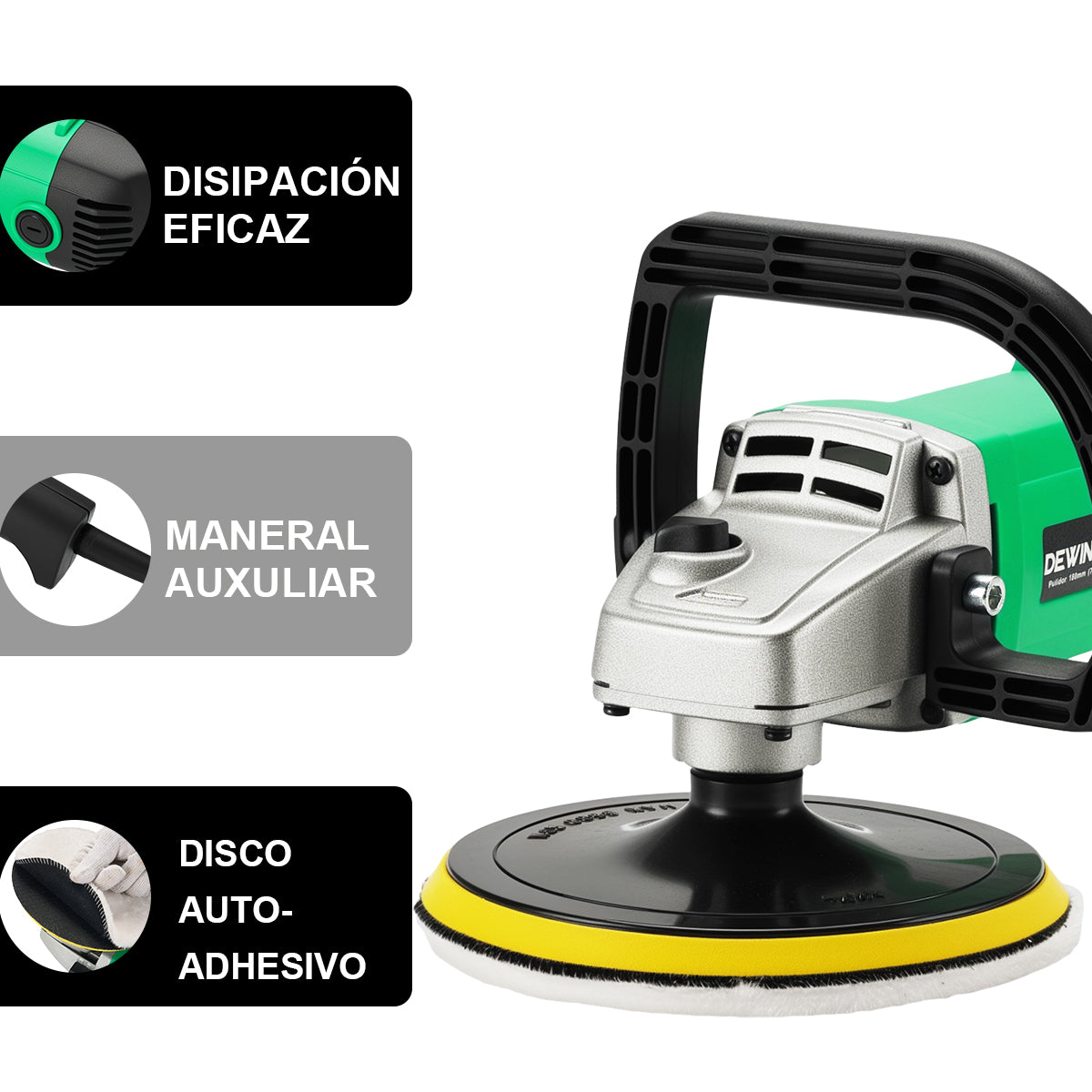 Pulidora Industrial 7 Pulgadas 1200w DEWINNER