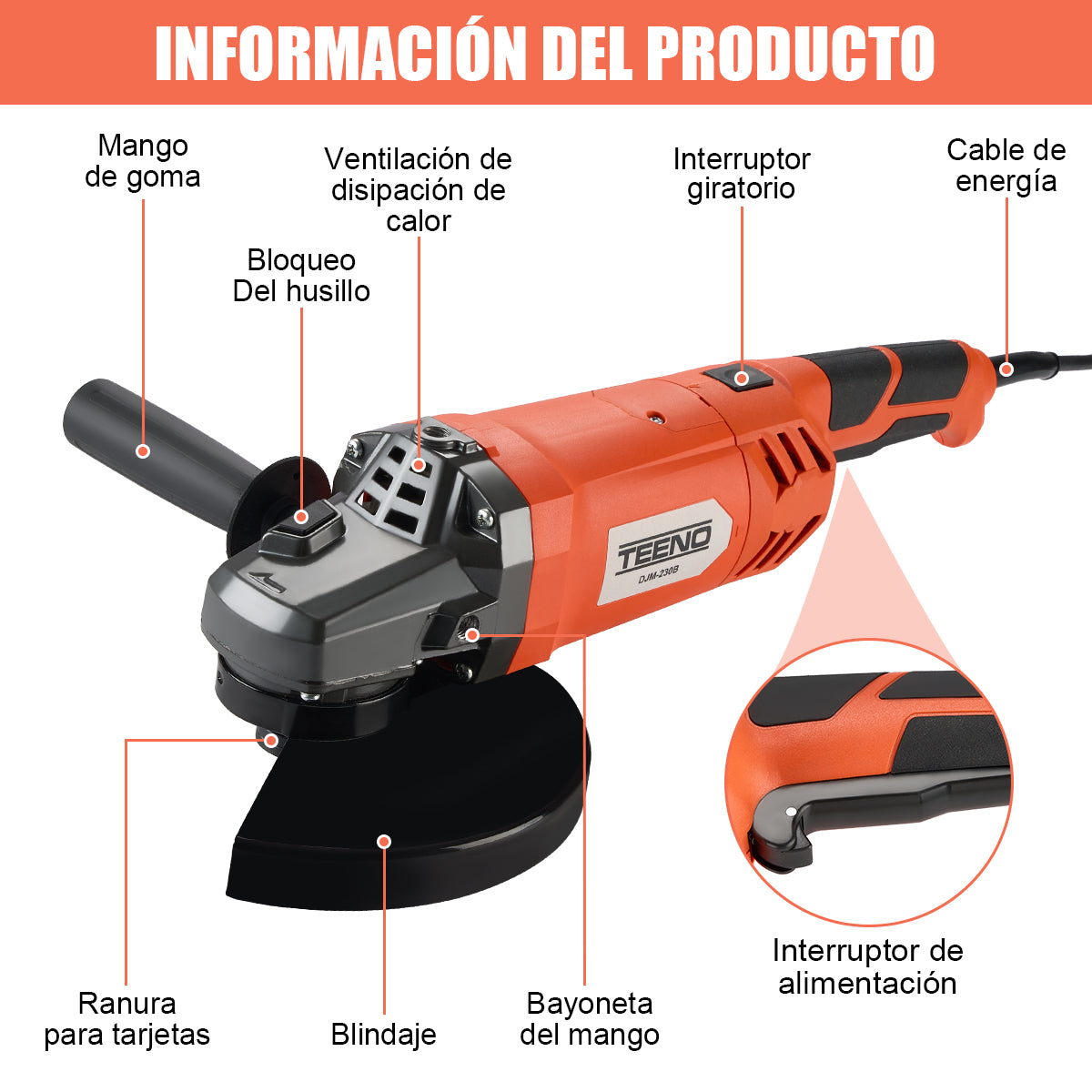 Amoladora angular TEENO