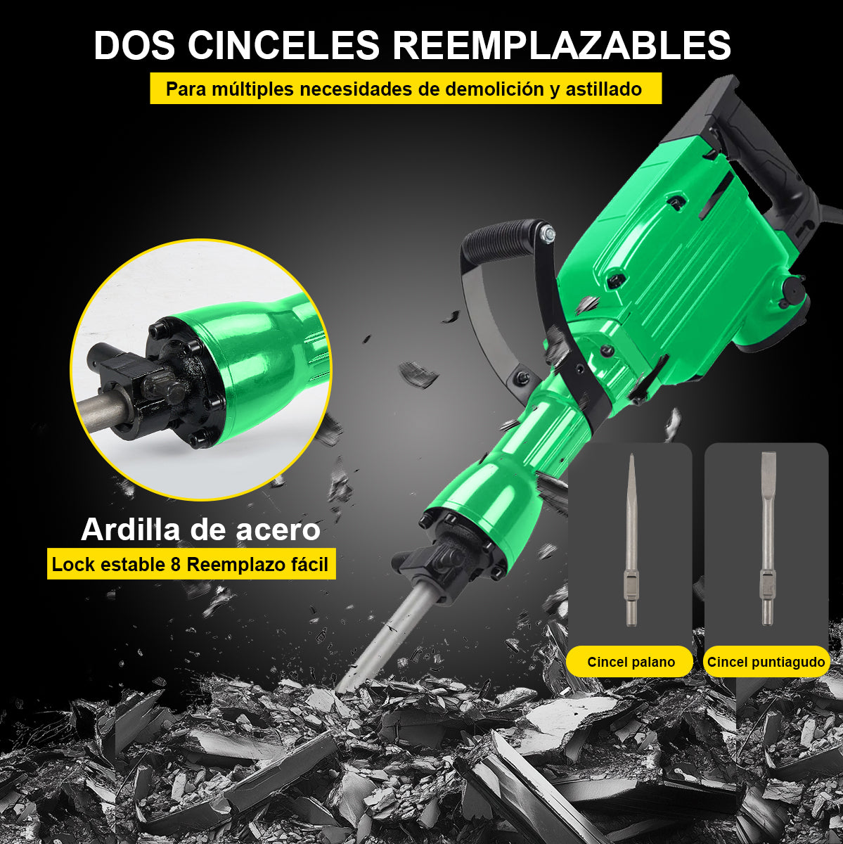Demoledor Rompedor De Concreto 1700w DEWINNER 65a