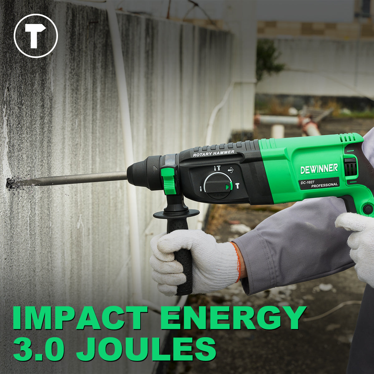 Rotomartillo Perforador Sincelador Sds 800w 60hz DEWINNER-1027