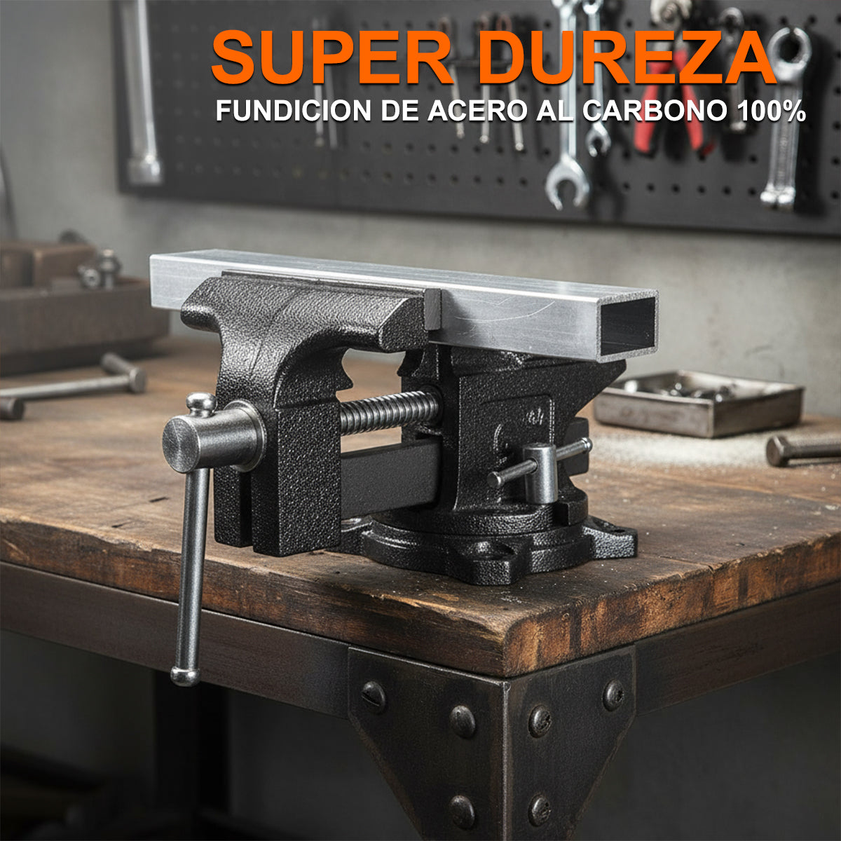 Tornillo de banco de hierro fundido DEWINNER de 6 pulgadas