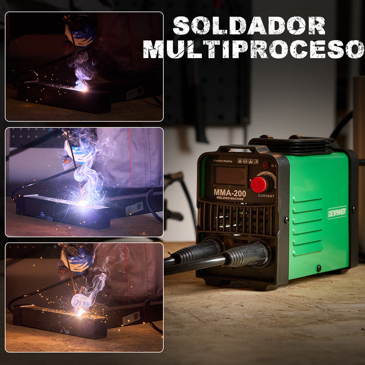 Soldadora Electrica Dewinner 110v Verde oscur-60Hz
