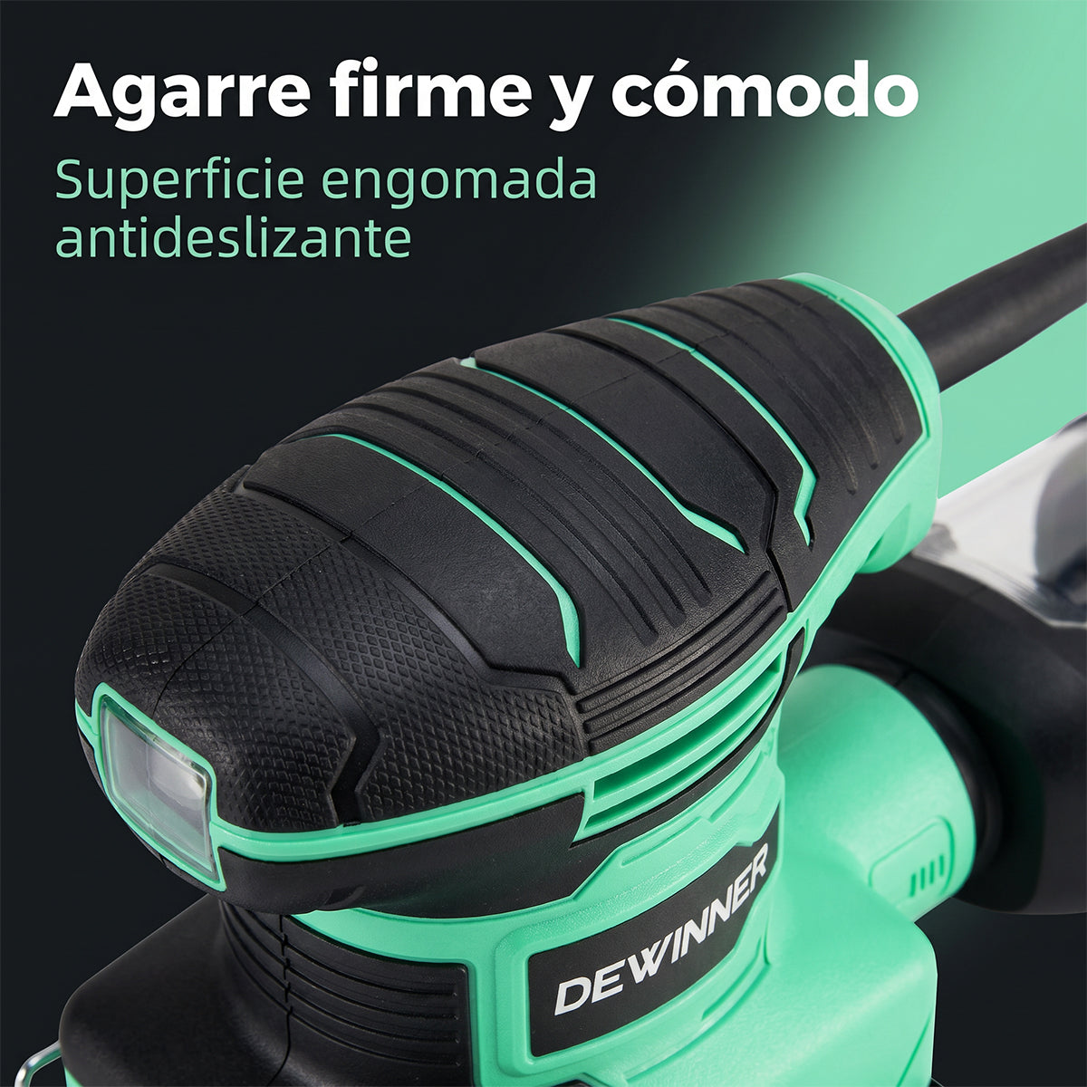 Lijadora orbital cuadrada Dewinner