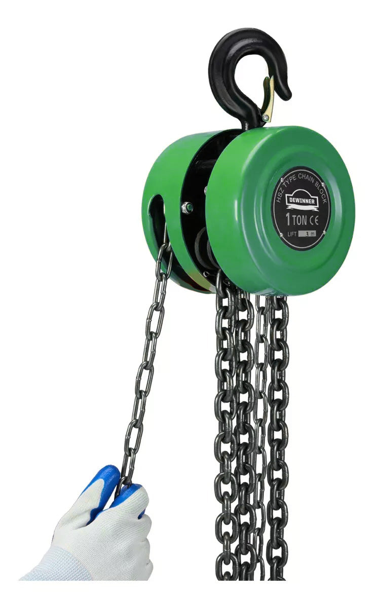 Polipasto Con 3 M Cadena 1 Toneladas High Power DEWINNER