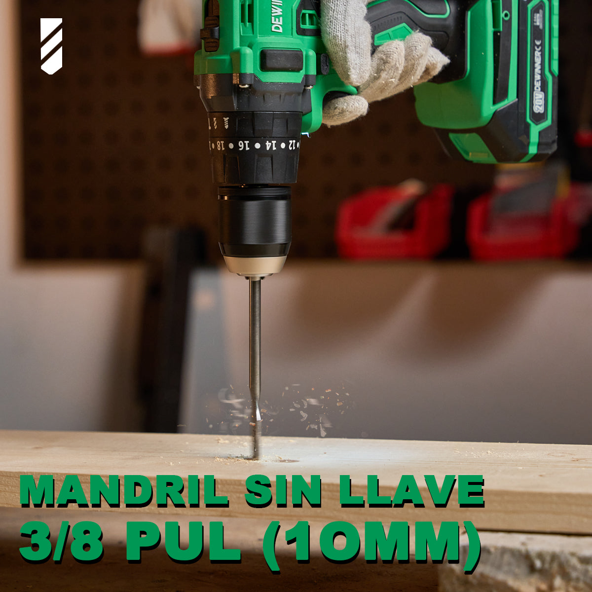 Taladro Rotomartillo DEWINNER 714 Con Estuche Y Batería 2ah