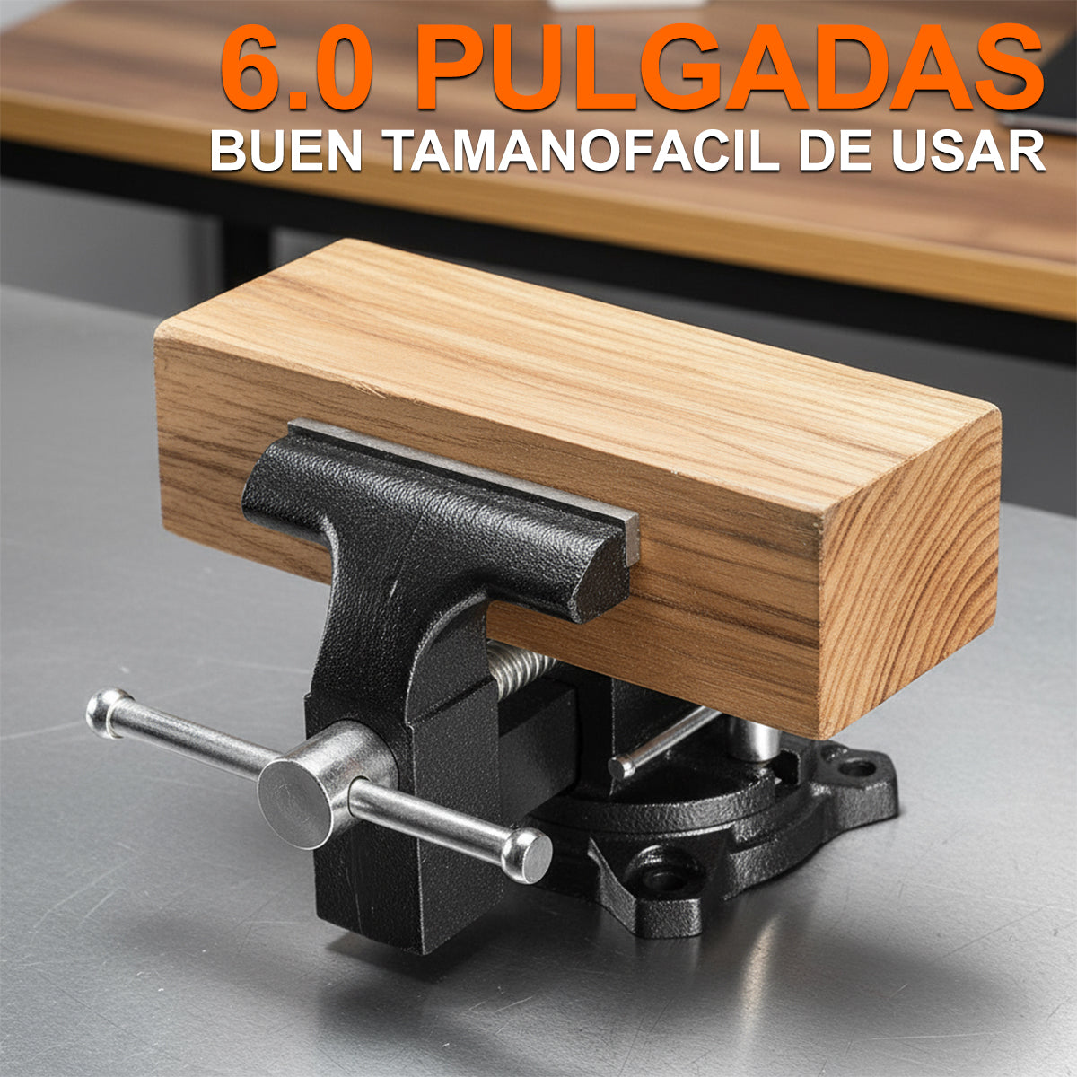 Tornillo de banco de hierro fundido DEWINNER de 6 pulgadas