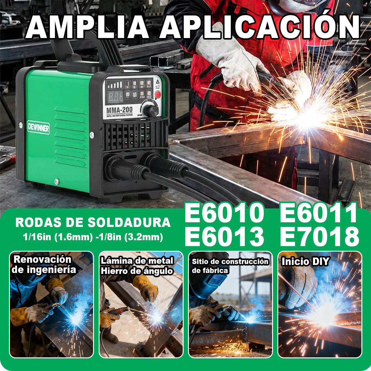 Máquina de soldar MMA-200  Dewinner